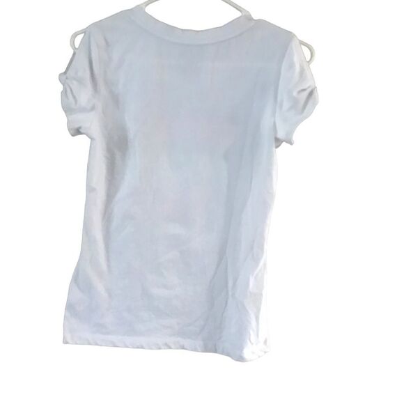 SO Size large size 16 girls graphic white short sleeve shirt - Picture 6 of 7